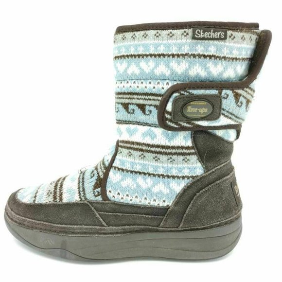 skechers boots blue